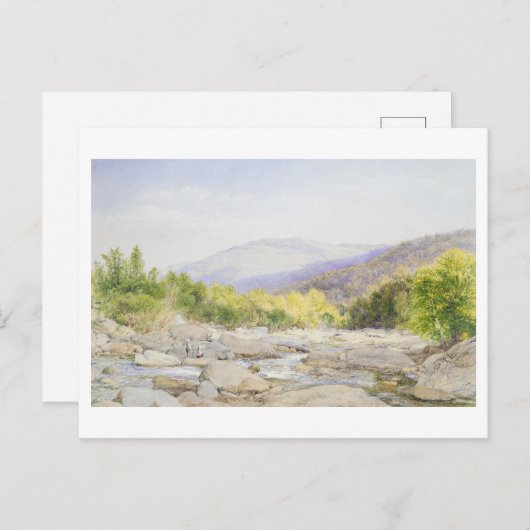 Landschaft: Aussicht auf Catskill-Bach-Malerei Postkarte (Vorne/Hinten)