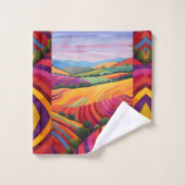 Landschaft Badhandtuch Set (Waschlappen)