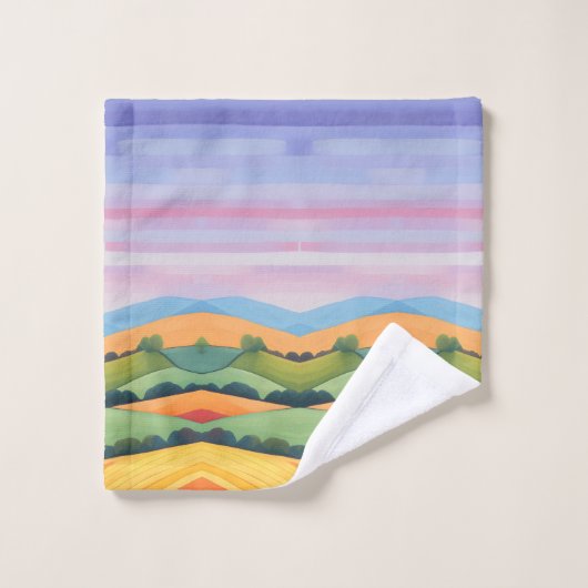 Landschaft Badhandtuch Set (Waschlappen)