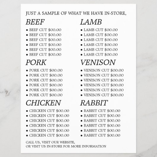 Landschaft, Bauer- und Butlerwerbung Flyer (Hinten)