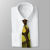 Landschaft, Bäume und Figuren von Vincent van Gogh Krawatte (Gebunden)