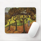 Landschaft, Bäume und Figuren von Vincent van Gogh Mousepad (Mit Mouse)