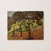 Landschaft, Bäume und Figuren von Vincent van Gogh Puzzle (Horizontal)