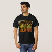 Landschaft, Bäume und Figuren von Vincent van Gogh T-Shirt (Vorne ganz)