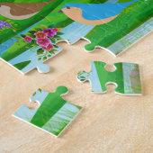 Landschaft Bäume Vögel Blume Natur, Alter 6 Puzzle (Seite)