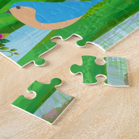 Landschaft Bäume Vögel Blume Natur, Alter 8 Puzzle (Seite)
