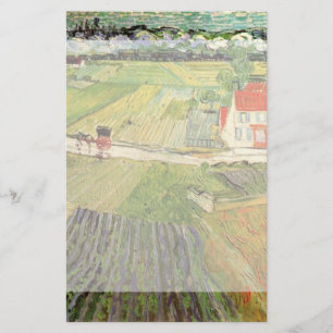 Landschaft, Beförderung und Zug durch Vincent van Briefpapier