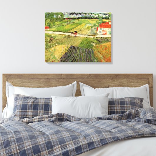 Landschaft, Beförderung und Zug durch Vincent van Leinwanddruck (Insitu (Schlafzimmer))