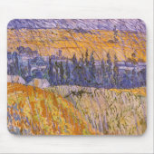 Landschaft bei Auvers im Regen, Vincent van Gogh Mousepad (Vorne)