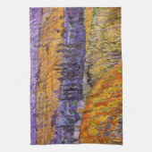 Landschaft bei Auvers in Rain von Vincent van Gogh Geschirrtuch (Vertikal)