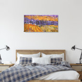 Landschaft bei Auvers in Rain von Vincent van Gogh Leinwanddruck (Insitu (Schlafzimmer))