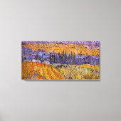 Landschaft bei Auvers in Rain von Vincent van Gogh Leinwanddruck (Vorderseite)