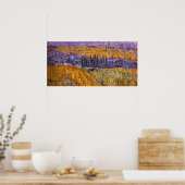 Landschaft bei Auvers in Rain von Vincent van Gogh Poster (Küche)