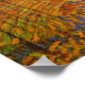 Landschaft bei Auvers in Rain von Vincent van Gogh Poster (Ecke)