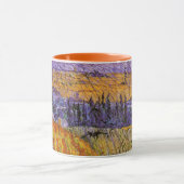 Landschaft bei Auvers in Rain von Vincent van Gogh Tasse (Zentrum)