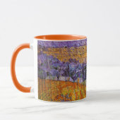 Landschaft bei Auvers in Rain von Vincent van Gogh Tasse (Links)