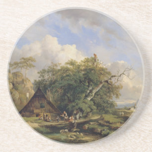 Landschaft bei Gutenstein - Dominik Schufried Getränkeuntersetzer