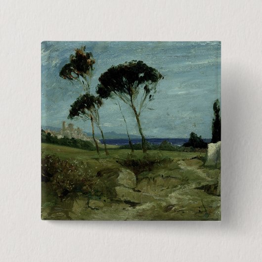 Landschaft bei Nettuno, 1887 Button (Vorderseite)