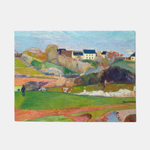 Landschaft bei Pouldu Gemälde von Paul Gauguin Fußmatte