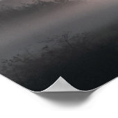 Landschaft bei Sonnenuntergang Poster (Ecke)
