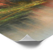 Landschaft bei Sonnenuntergang Poster (Ecke)