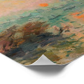 Landschaft bei Sonnenuntergang | Tadeusz Makowski Poster (Ecke)