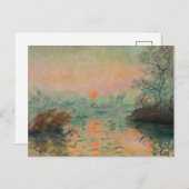 Landschaft bei Sonnenuntergang | Tadeusz Makowski Postkarte (Vorne/Hinten)