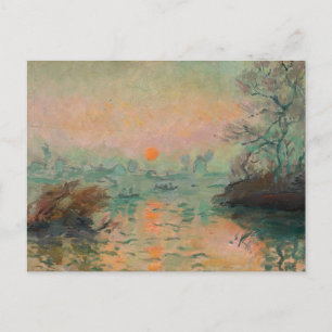 Landschaft bei Sonnenuntergang   Tadeusz Makowski Postkarte