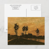Landschaft bei Sunset, Van Gogh Fine Art Postkarte (Vorne/Hinten)