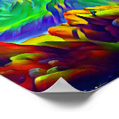Landschaft Berge Poster (Ecke)