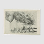 Landschaft Berggipfel Ephemera Entdeckungsreise Seidenpapier (Vorderseite)