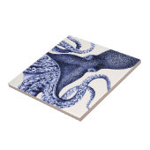 Landschaft Blauer Krake Fliese (Seite)