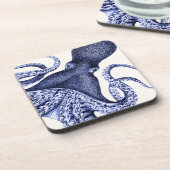 Landschaft Blauer Krake Getränkeuntersetzer (Linke Seite)