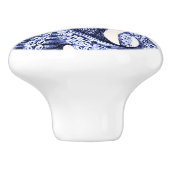 Landschaft Blauer Krake Keramikknauf (Seitenansicht)