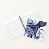 Landschaft Blauer Krake Notizblock (Innenseite)