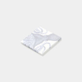 Landschaft Blauer Krake Post-it Klebezettel (angewinkelt)