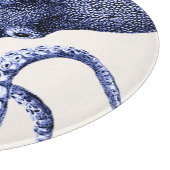 Landschaft Blauer Krake Schneidebrett (Ecke)