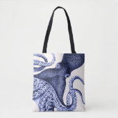 Landschaft Blauer Krake Tasche (Vorderseite)