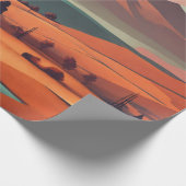 Landschaft Boho Geschenkpapier (Ecke)