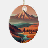 Landschaft Boho Keramik Ornament (Rechts)