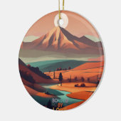 Landschaft Boho Keramik Ornament (Links)