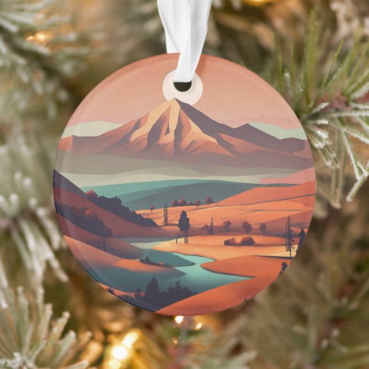 Landschaft Boho Ornament (Baum)