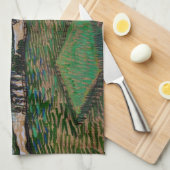 Landschaft, Brücke über Oise durch Vincent van Gog Geschirrtuch (Viertel Falte)