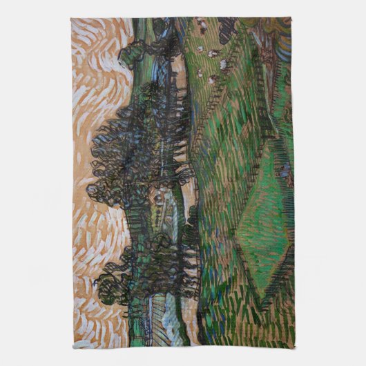 Landschaft, Brücke über Oise durch Vincent van Gog Geschirrtuch (Vertikal)