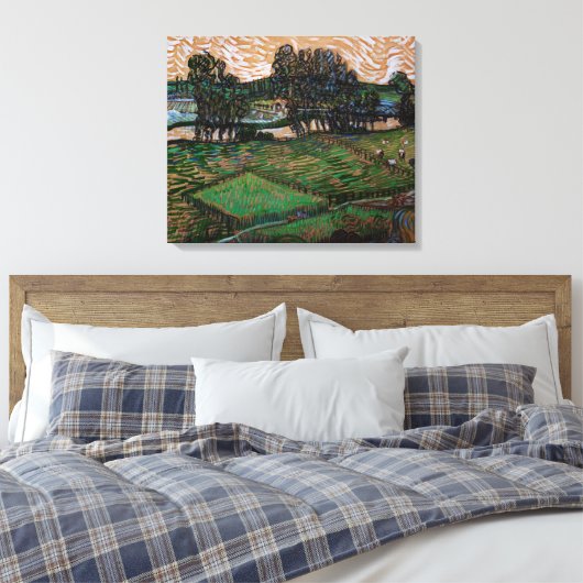 Landschaft, Brücke über Oise durch Vincent van Gog Leinwanddruck (Insitu (Schlafzimmer))