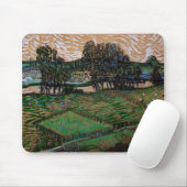 Landschaft, Brücke über Oise durch Vincent van Gog Mousepad (Mit Mouse)