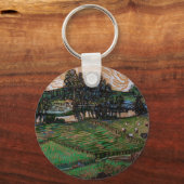 Landschaft, Brücke über Oise durch Vincent van Gog Schlüsselanhänger (Vorderseite)