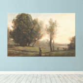Landschaft, Camille Corot, c. 1872 Leinwanddruck (Insitu (Holzboden))