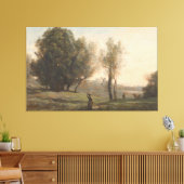 Landschaft, Camille Corot, c. 1872 Leinwanddruck (Insitu (Wohnzimmer))