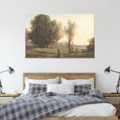Landschaft, Camille Corot, c. 1872 Leinwanddruck (Insitu (Schlafzimmer))